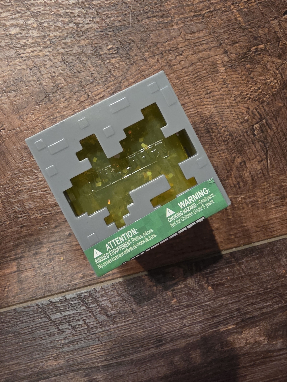 Minecraft Creeper Nice Cube Style Yellow Jelly Squishy Sensory Fidget Toy